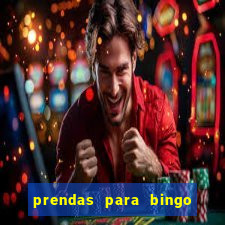 prendas para bingo de natal